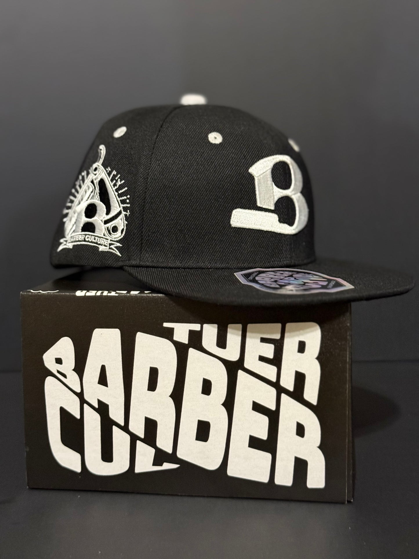 BLACK & WHITE BARBER CULTURE CAP